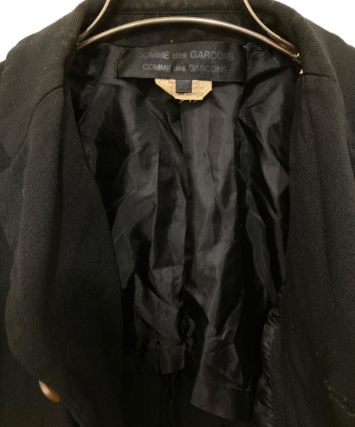 COMME des GARCONS COMME des GARCONS（コムデギャルソン コムデギャルソン）COMME des GARCONS COMME des GARCONS (コムデギャルソン コムデギャルソン) ポリ縮絨3Bジャケット RU-J081 ブラック サイズ:XSの古着・服飾アイテム