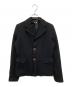 COMME des GARCONS COMME des GARCONS（コムデギャルソン コムデギャルソン）の古着「ポリ縮絨3Bジャケット RU-J081」｜ブラック