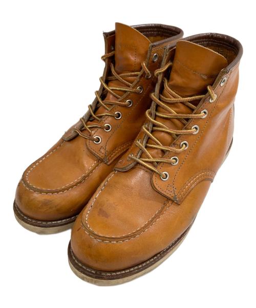 RED WING（レッドウィング）RED WING (レッドウィング) IRISH SETTER 6 MOC RED アイリッシュセッター シックス インチ モック レッド 9875 ブラウン サイズ:SIZE 8 1/2 D(26.5cm)の古着・服飾アイテム