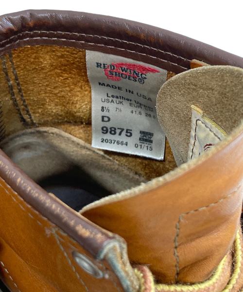 RED WING（レッドウィング）RED WING (レッドウィング) IRISH SETTER 6 MOC RED アイリッシュセッター シックス インチ モック レッド 9875 ブラウン サイズ:SIZE 8 1/2 D(26.5cm)の古着・服飾アイテム