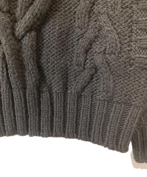 DOLCE & GABBANA（ドルチェ＆ガッバーナ）DOLCE & GABBANA (ドルチェ＆ガッバーナ) ハイネックケーブルニット ブラック サイズ:50の古着・服飾アイテム