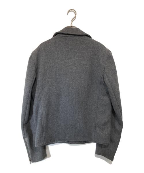 Maison Margiela（メゾンマルジェラ）Maison Margiela (メゾンマルジェラ) 切替ライダースジャケット  グレー サイズ:48の古着・服飾アイテム