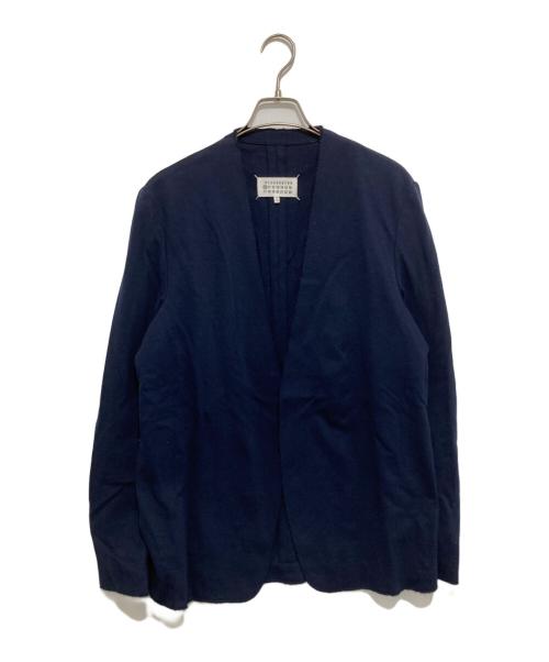 Maison Margiela（メゾンマルジェラ）Maison Margiela (メゾンマルジェラ) ノーカラージャケット S50BN0336 ネイビー サイズ:46の古着・服飾アイテム
