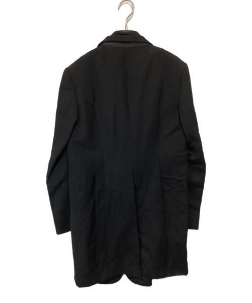 JULIUS（ユリウス）JULIUS (ユリウス) ウールリネンレイヤードコート ブラック サイズ:2の古着・服飾アイテム