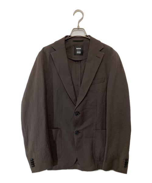 BOSS（ボス）BOSS (ボス) Shohei Ohtani (ショウヘイオオタニ) シアサッカーセットアップスーツ ブラウン サイズ:50の古着・服飾アイテム
