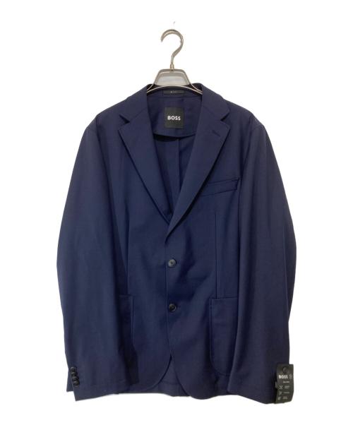BOSS（ボス）BOSS (ボス) スリムフィットブレザー ウォッシャブル ウールブレンドセットアップスーツ ネイビー サイズ:50の古着・服飾アイテム