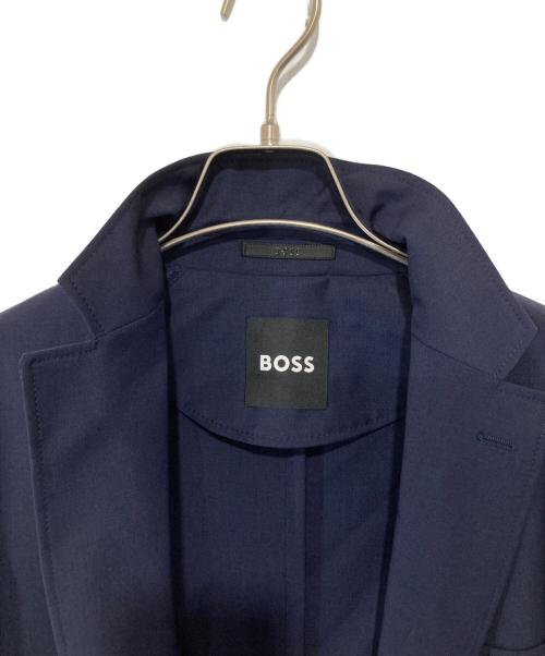 BOSS（ボス）BOSS (ボス) スリムフィットブレザー ウォッシャブル ウールブレンドセットアップスーツ ネイビー サイズ:50の古着・服飾アイテム