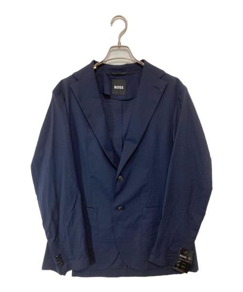 BOSS（ボス）BOSS (ボス) パッカブル スリムフィットブレザー ウォッシャブル ウールブレンドセットアップ ネイビー サイズ:50の古着・服飾アイテム