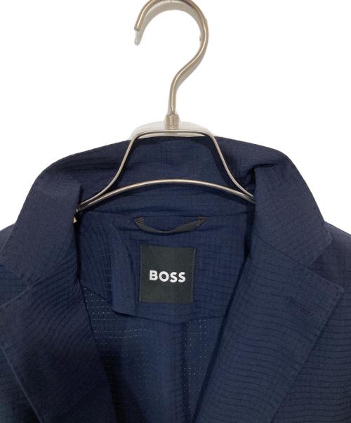 BOSS（ボス）BOSS (ボス) パッカブル スリムフィットブレザー ウォッシャブル ウールブレンドセットアップ ネイビー サイズ:50の古着・服飾アイテム
