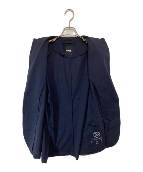 BOSS（ボス）BOSS (ボス) パッカブル スリムフィットブレザー ウォッシャブル ウールブレンドセットアップ ネイビー サイズ:50の古着・服飾アイテム