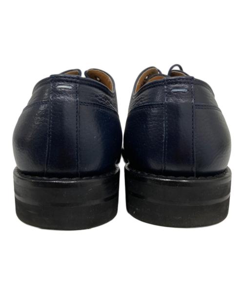 Maison Margiela（メゾンマルジェラ）Maison Margiela (メゾンマルジェラ) シボ革レザーシューズ ネイビー サイズ:43の古着・服飾アイテム