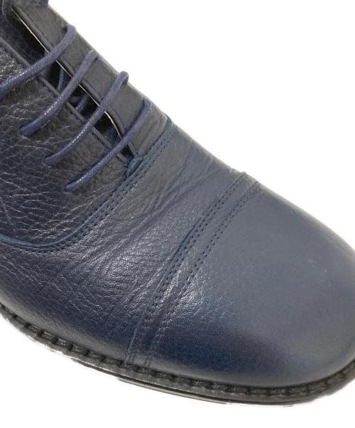 Maison Margiela（メゾンマルジェラ）Maison Margiela (メゾンマルジェラ) シボ革レザーシューズ ネイビー サイズ:43の古着・服飾アイテム