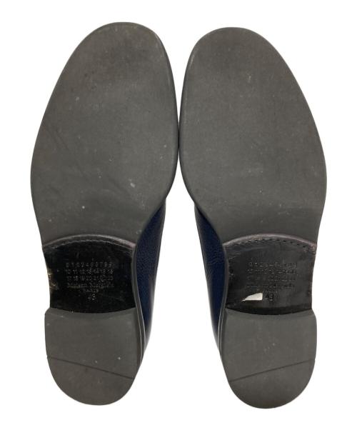 Maison Margiela（メゾンマルジェラ）Maison Margiela (メゾンマルジェラ) シボ革レザーシューズ ネイビー サイズ:43の古着・服飾アイテム