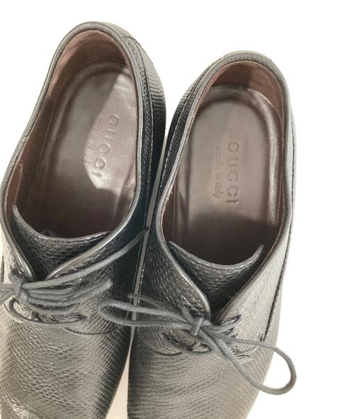 GUCCI（グッチ）GUCCI (グッチ) ロングノーズドレスシューズ レザーシューズ 147529 ブラック サイズ:42の古着・服飾アイテム