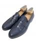 PRADA (プラダ) ロゴエンボスローファー ネイビー サイズ:9 1/2：20000円