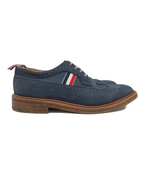Thom Browne（トムブラウン）Thom Browne (トムブラウン) ウィングチップスウェードシューズ ネイビー サイズ:US10の古着・服飾アイテム