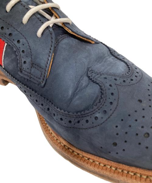 Thom Browne（トムブラウン）Thom Browne (トムブラウン) ウィングチップスウェードシューズ ネイビー サイズ:US10の古着・服飾アイテム