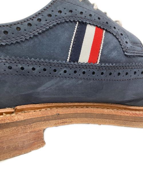 Thom Browne（トムブラウン）Thom Browne (トムブラウン) ウィングチップスウェードシューズ ネイビー サイズ:US10の古着・服飾アイテム