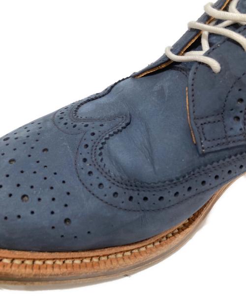 Thom Browne（トムブラウン）Thom Browne (トムブラウン) ウィングチップスウェードシューズ ネイビー サイズ:US10の古着・服飾アイテム