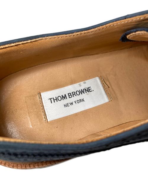 Thom Browne（トムブラウン）Thom Browne (トムブラウン) ウィングチップスウェードシューズ ネイビー サイズ:US10の古着・服飾アイテム