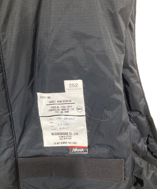 NANGA（ナンガ）NANGA (ナンガ) NEIGHBORHOOD (ネイバーフッド) TACTICAL DOWN VEST タクティカル ダウン ベスト 252NNNNN-JKM02 ブラック サイズ:Lの古着・服飾アイテム