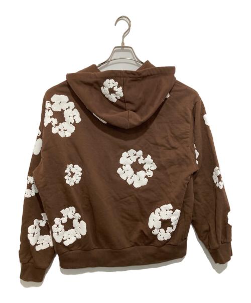 Denim Tears（デニムティアーズ）Denim Tears (デニムティアーズ) Cotton Wreath Zip Hoodie コットン リース ジップ フーディー N.111211 ブラウン サイズ:Mの古着・服飾アイテム