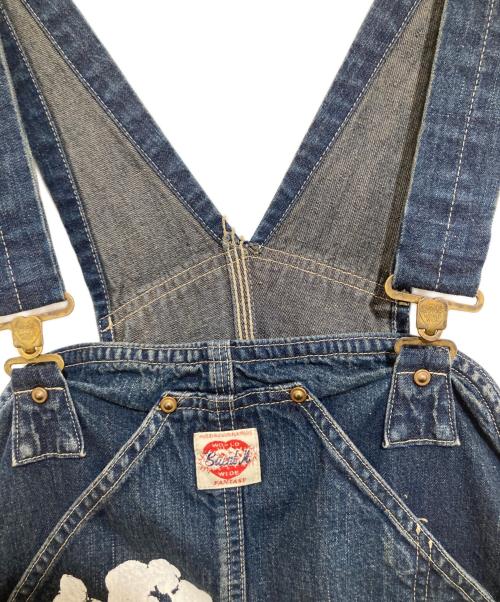 SAINT MICHAEL（セントマイケル）SAINT MICHAEL Denim Tears (デニムティアーズ) DT OVER ALL / CT WREATH ディーティー オーバーオール/シーティー リース SM-YS1-0000-C52 インディゴ サイズ:Lの古着・服飾アイテム