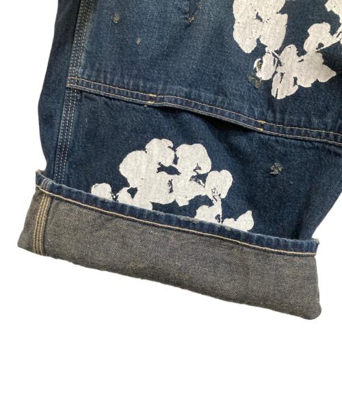 SAINT MICHAEL（セントマイケル）SAINT MICHAEL Denim Tears (デニムティアーズ) DT OVER ALL / CT WREATH ディーティー オーバーオール/シーティー リース SM-YS1-0000-C52 インディゴ サイズ:Lの古着・服飾アイテム