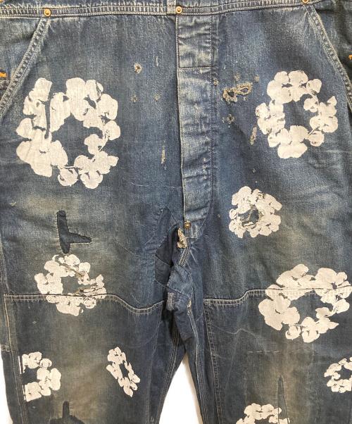 SAINT MICHAEL（セントマイケル）SAINT MICHAEL Denim Tears (デニムティアーズ) DT OVER ALL / CT WREATH ディーティー オーバーオール/シーティー リース SM-YS1-0000-C52 インディゴ サイズ:Lの古着・服飾アイテム