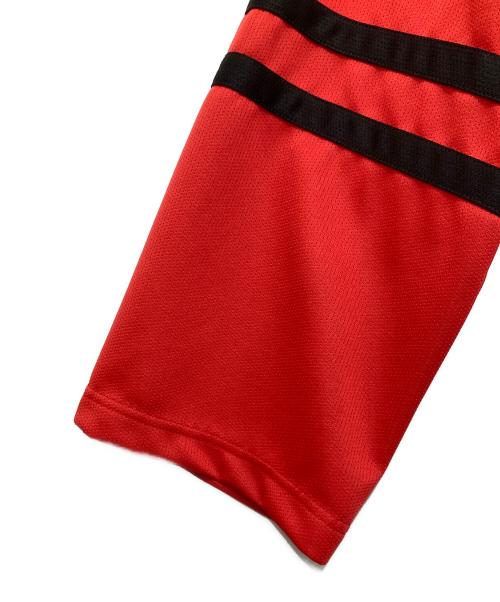 LASTMAN（ラストマン）LASTMAN (ラストマン) JERSEY GAME SHIRTS ジャージー ゲーム シャツ 261LM-CT03 レッド サイズ:Lの古着・服飾アイテム