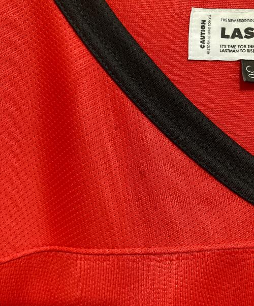 LASTMAN（ラストマン）LASTMAN (ラストマン) JERSEY GAME SHIRTS ジャージー ゲーム シャツ 261LM-CT03 レッド サイズ:Lの古着・服飾アイテム