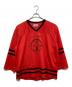 LASTMAN（ラストマン）の古着「JERSEY GAME SHIRTS ジャージー ゲーム シャツ 261LM-CT03」｜レッド