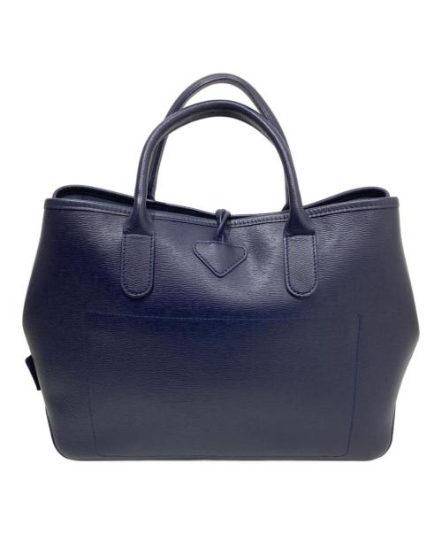 LONGCHAMP（ロンシャン）LONGCHAMP (ロンシャン) トップハンドルバッグ ネイビーの古着・服飾アイテム