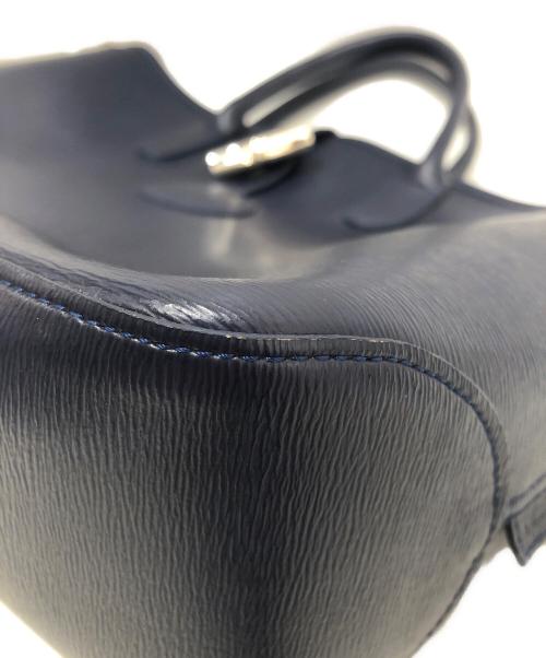 LONGCHAMP（ロンシャン）LONGCHAMP (ロンシャン) トップハンドルバッグ ネイビーの古着・服飾アイテム