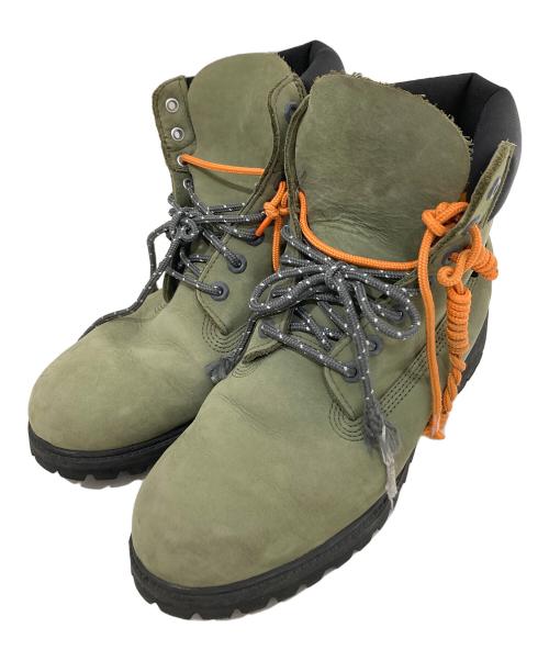 Timberland（ティンバーランド）Timberland (ティンバーランド) PORTER (ポーター) 6inch Premium Waterproof Boot 6インチ プレミアム ウォータープルーフ ブーツ 386-35260 オリーブ サイズ:10Wの古着・服飾アイテム