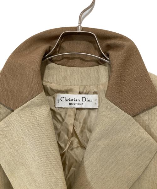 Christian Dior（クリスチャン ディオール）Christian Dior (クリスチャン ディオール) 金ボタン ダブルジャケット E701960 ベージュ サイズ:-の古着・服飾アイテム