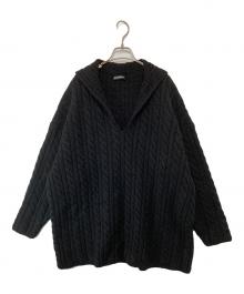 BALENCIAGA（バレンシアガ）の古着「WOVEN SWEATER ウーヴン セーター ケーブルニット DK27 583189 T1534」｜ブラック