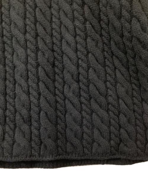 BALENCIAGA（バレンシアガ）BALENCIAGA (バレンシアガ) WOVEN SWEATER ウーヴン セーター ケーブルニット DK27 583189 T1534 ブラック サイズ:XSの古着・服飾アイテム