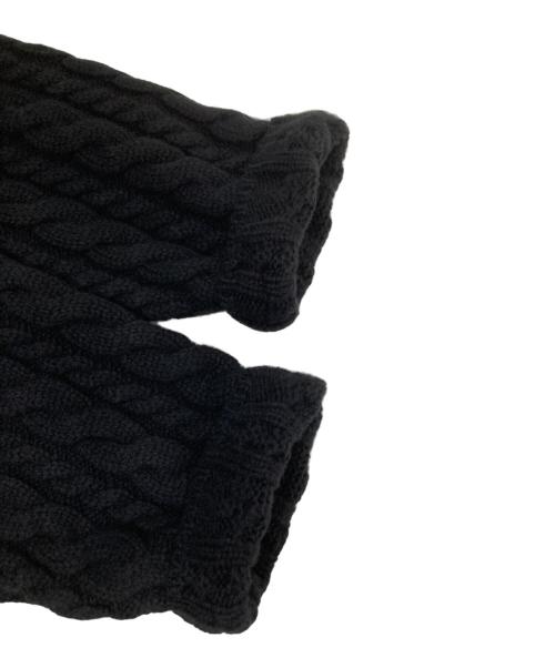 BALENCIAGA（バレンシアガ）BALENCIAGA (バレンシアガ) WOVEN SWEATER ウーヴン セーター ケーブルニット DK27 583189 T1534 ブラック サイズ:XSの古着・服飾アイテム