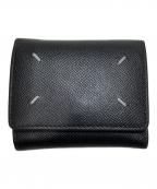 Maison Margielaメゾンマルジェラ）の古着「4ステッチカーフ 三つ折り財布 SA3UI0017 P4745」｜ブラック