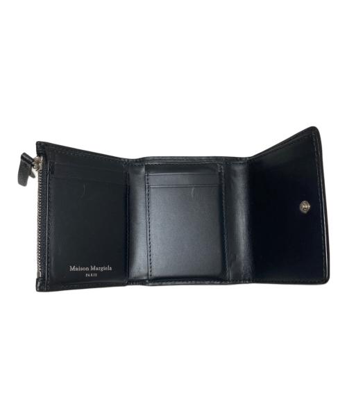 Maison Margiela（メゾンマルジェラ）Maison Margiela (メゾンマルジェラ) 4ステッチカーフ 三つ折り財布 SA3UI0017 P4745 ブラックの古着・服飾アイテム