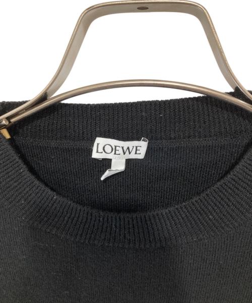LOEWE（ロエベ）LOEWE (ロエベ) アナグラム セーター デボス加工 3D アナグラム S540Y14KBG ブラック サイズ:XSの古着・服飾アイテム