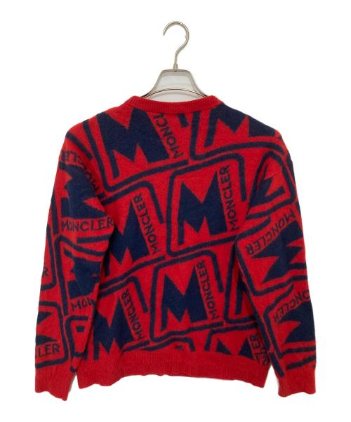 MONCLER（モンクレール）MONCLER (モンクレール) GIROCOLLO TRICOT ニット レッド サイズ:Lの古着・服飾アイテム