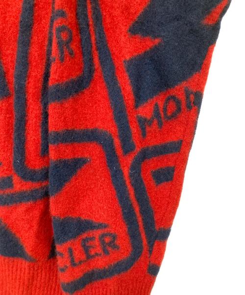 MONCLER（モンクレール）MONCLER (モンクレール) GIROCOLLO TRICOT ニット レッド サイズ:Lの古着・服飾アイテム