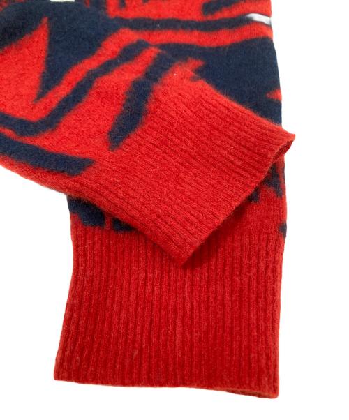 MONCLER（モンクレール）MONCLER (モンクレール) GIROCOLLO TRICOT ニット レッド サイズ:Lの古着・服飾アイテム