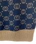 中古・古着 GUCCI (グッチ) GG総柄ラメニットセーター GGパターン半袖ニット 554995 ブラック サイズ:XS：60000円