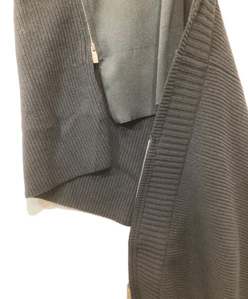 sacai（サカイ）sacai (サカイ) 23AW アシメトリー ニットワンピース 変形ニットワンピース 23-06847 ブラック サイズ:1の古着・服飾アイテム