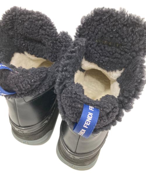 FENDI（フェンディ）FENDI (フェンディ) レザー ショートブーツ ブラック サイズ:36の古着・服飾アイテム