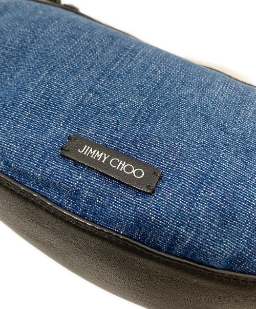 JIMMY CHOO（ジミーチュウ）JIMMY CHOO (ジミーチュウ) スタースタッズデニムショルダーバッグ ネイビーの古着・服飾アイテム