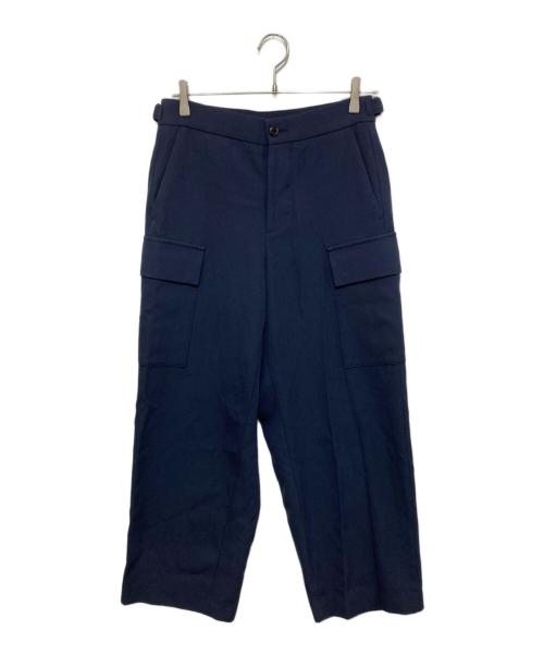 ATON（エイトン）ATON (エイトン) BACK SATIN FIELD CARGO PANTS バック サテン フィールド カーゴ パンツ PRAGIW0703 ネイビー サイズ:00の古着・服飾アイテム